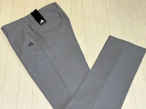 新品★アディダス ゴルフ スリーストライプス 吸汗速乾 レギュラーフィット ストレッチ ロングパンツ★春夏★グレー★w79★送料185円