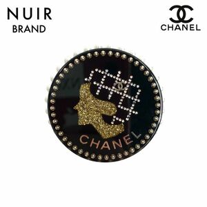 【先着50名限定クーポンを配布中!!】 シャネル CHANEL ブローチ 2017 丸型 パール ココマーク ブラック