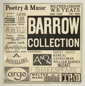 【UK盤LP】BARROW POETS/AN ENTERTAINMENT OF POETRY AND MUSIC(並良品,63年Irish Folk,朗読と演奏)