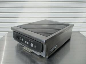 y2092-14　業務用　ホシザキ　卓上電磁調理器　HIH-2CB　2013年製　単相200V　W350×D450×H150　店舗用品　中古　厨房