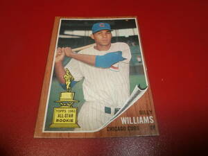 １９６２　TOPPS　＃２８８　BILLY　WILLIAMS　　ALL-STAR ROOKIE