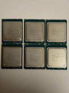 送料無料 intel XEON E5-2609V2 Intel CPU×6枚セット ベース周波数2.50Ghz 4コア 4スレッド ソケット FCLGA2011 サーバー用 【中古品】