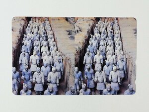 【2-467】　テレカ　中国奏　兵馬俑　世界遺産　テレホンカード 50度