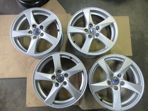 7899C1〇16×7J PCD108×5H +50 VOLVO ボルボ FB系 V60純正アルミホイール 4本 良品 S60　V70 【本州四国九州送料】