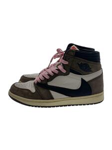 NIKE◆AIR JORDAN 1/ハイカットスニーカー/26cm/BRW/CD4487-100