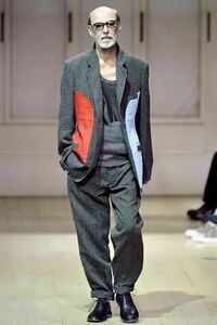 ヨウジヤマモトプールオム 2009SS 刺子セットアップ リネン シルク パッチワーク yohji yamamoto pour homme