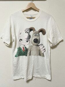 ★超稀少 90s ウォレスとグルミット Tシャツ M L BerBerJin Vintage Clothing 野村訓市 UK シングルステッチ 映画 アニメ screen stars★