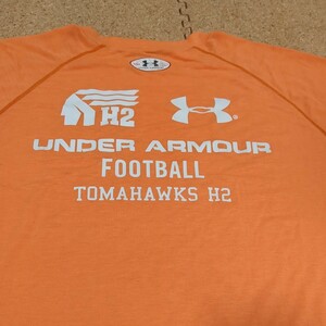 【非売品】法政大学二高アメフト部TOMAHAWKS 選手支給 Tシャツ MD UA アンダーアーマー