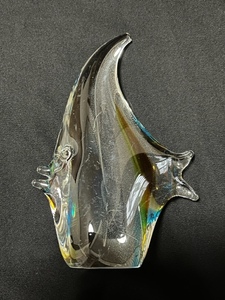 マルティグラス　Multi Glass　エンゼルフィッシュ　インテリア　ガラスアート　工芸品 クリスタルガラス
