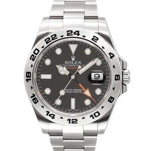 ロレックス ROLEX エクスプローラーII 黒文字盤 216570 ランダム番 SS メンズ腕時計 自動巻き EXPLORER 42mm