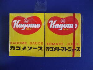 未開封★カゴメソース & カゴメトマトソース　マッチ２個セット★Kagome Tomato Sauce & Juice★レア　当時物　昭和レトロ