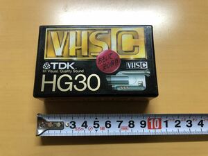 新品未開封 TDK ビデオカセットテープ HG30 VHSC 品番TC-30HGG