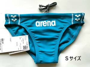 【S】arena ORIAN1102B 競パン ハイカット 競泳水着 ターコイズ PCPC Sサイズ ビキニ ブーメラン 水泳パンツ アリーナ デサント