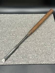 Ａ１　希少　特大のみ　鑿　大工道具　銘 光弘　刃幅約2cm　全長約63.8cm