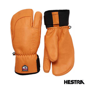 一番人気 牛革グローブ【HESTRAヘストラ/33872 3-FINGER FULL LEATHER SHORT/510(Orange)5サイズ】MTR