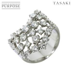 タサキ TASAKI 11号 リング ダイヤ 1.54ct K18 WG ホワイトゴールド 750 指輪 田崎真珠 Diamond Ring 90229719