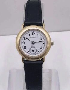 T249 TECHNOS テクノス 18K GOLD レディースクォーツ腕時計
