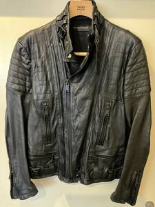 定価３３万円　　ラルフローレン　ブラックレーベル　レザージャケット　バイカー　RALPH LAUREN BLACK LABEL