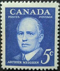 【外国切手】 カナダ 1961年04月19日 発行 アーサー・メイゲン記念 未使用