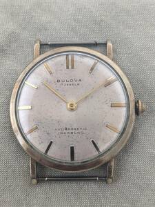 BULOVA ブローバ 17JEWELS ANTIMAGNETIC INCABLOC L8 1958年 17石 2針 手巻き メンズ 腕時計 ゴールド 10K金張り アンティーク ビンテージ 