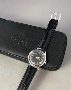 ◆時計(サ60)◆『WH-10020』★BULOVA(ブローバ)★51★軍用ミリタリー 希少 U.S.A 16石★稼働品★保管ケース付