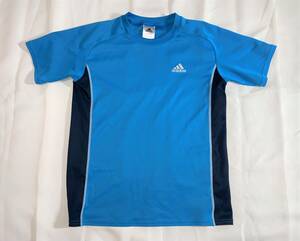 adidas/アディダス/160/Tシャツ/半袖/青ブルー/