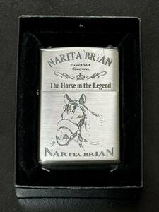 zippo NARITA BRIAN Fivefold Crown 限定品 ナリタブライアン 年代物 1997年製 JRA The Horse in the Legend シリアルナンバー NO.528