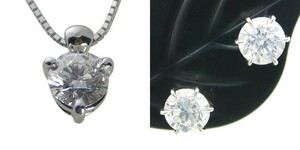 ダイヤモンド ネックレス ピアス 0.56ct Dカラー VS1クラス 3EXカット 1.0ctup Dカラー VVSクラス 3EXカット GIA