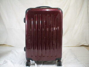 2298　赤　TSAロック付　スーツケース　キャリケース　旅行用　ビジネストラベルバック
