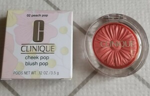 【新品】★CLINIQUE★02 peach pop★チーク★cheek pop★blush pop★