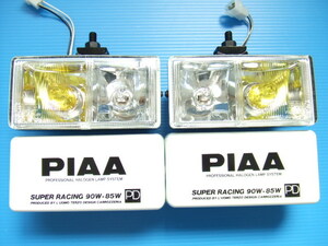 新品 PIAA940 角型 ダブル スポットランプ 旧車 ピア フォグランプ ドライビングランプ デュアルライト デュアルランプ 当時物 元箱付き 2