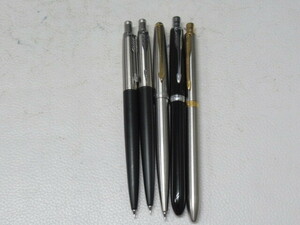 ◆33.PARKER パーカー シャープペンシル×3本 複合筆記具(黒赤ボールペン＋シャープペンシル機能付)×2本 まとめて 5本 セット/中古