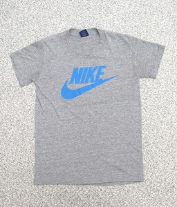 80s NIKE USA製 紺タグ ロゴプリント 霜降り Tシャツ M ビンテージ