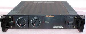 Roland SRA-2400 Professional Sound 2ch Power Amplifier 動作OK！ 出力:170W＋170W ステレオ ダイナミック パワーアンプ 