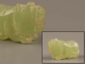 中国古玩 唐物 緑砡石 翡翠 時代物 極上品 初だし品 C3437