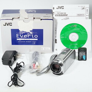 JVC Victor Everio GZ-HM199-S シルバー 元箱 /9929動作OK 1週間保証