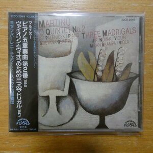 4988001136934;【未開封/CD/スプラフォン初期/3200円】パーレニーチェク / マルチヌー:ピアノ五重奏曲第2番(32CO2049)