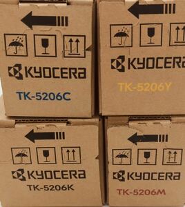 即決　送料無料　KYOCERA 京セラ トナー 純正品 TK-5206 4色セット TK5206 TASKalfa トナーキット K/C/M/Y