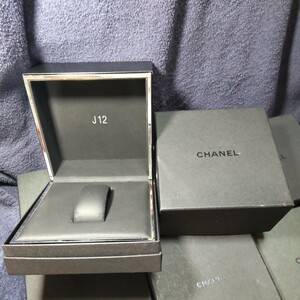 CHANEL 純正 シャネル 時計 箱 ケース ボックス 黒 内箱 黒 外箱 化粧箱 空箱 BOX 正規 ボックス 保護 保存 収納 付属品 07