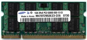 ノ-ト用メモリ-1GB PC2-5300(PC2-4200対応) 200Pin DDR667[Prius,FLORA]即決 相性保証