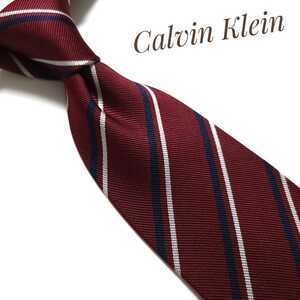 Calvin Klein カルバンクライン ネクタイ ハイブランド 赤系 A15