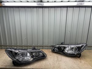 6-0424-5 ★ 希少 レンズ リペア コーティング済 ★ ホンダ タイプR シビック FD1 FD2 FD3 純正 HID ヘッドライト インナー ブラックメッキ