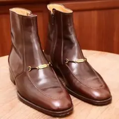 美品✨【BONORA】旧ボノーラ サイドジップブーツ EU41.5 メンズ 革靴