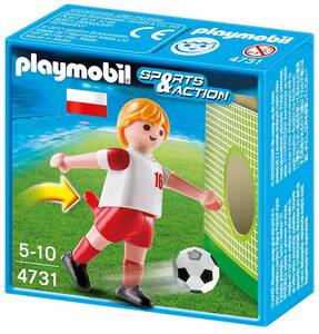即決！新品 PLAYMOBIL プレイモービル 4731 サッカー ポーランド選手