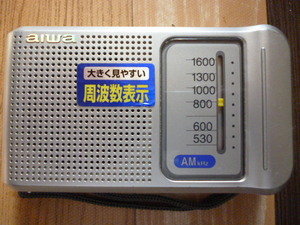 AIWA AM　RECEIVER CR-AS12　極美品おまけ電池付　作動ジャンク