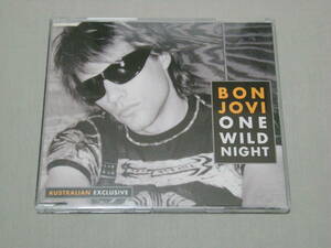 Bon Jovi 「One wild night」 オーストラリア限定仕様 エンハンスドCD ビデオ2曲収録 ポストカード付 マキシ　ボン・ジョヴィ