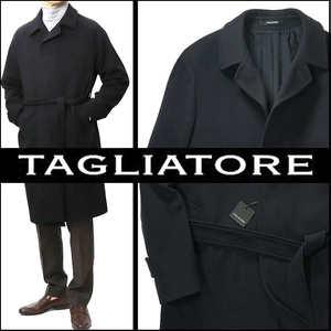 新品13.7万【TAGLIATORE】タリアトーレ/22-23AW/秋冬モデル/紳士の佇まいで人気のCURTカシミア混合ウールベルテッドコート50/L相当/H