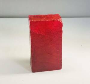 【パワーみなぎる】天然コランダム ルビー 457.30 Ct ブロック 鑑別付き アフリカ産 原石 本物保証 ruby corundum 鉱物