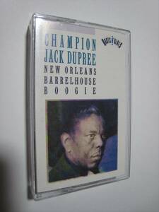 【カセットテープ】 CHAMPION JACK DUPREE / NEW ORLEANS BARRELHOUSE BOOGIE US版 チャンピオン・ジャック・デュプリー