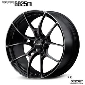 送料無料 レイズ VOLK RACING G025LTD 8J-19 +38 5H-120 (19インチ) 5H120 8J+38【2本セット 新品】